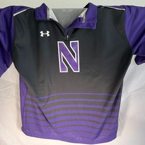 Official Northwestern Under Armour Locker Jacquard 1/4 Zip; 2XL; Never Worn